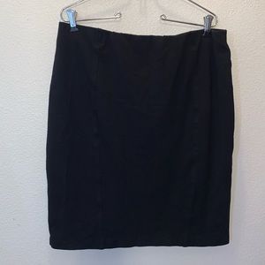 Maurices black stretchy office pencil skirt